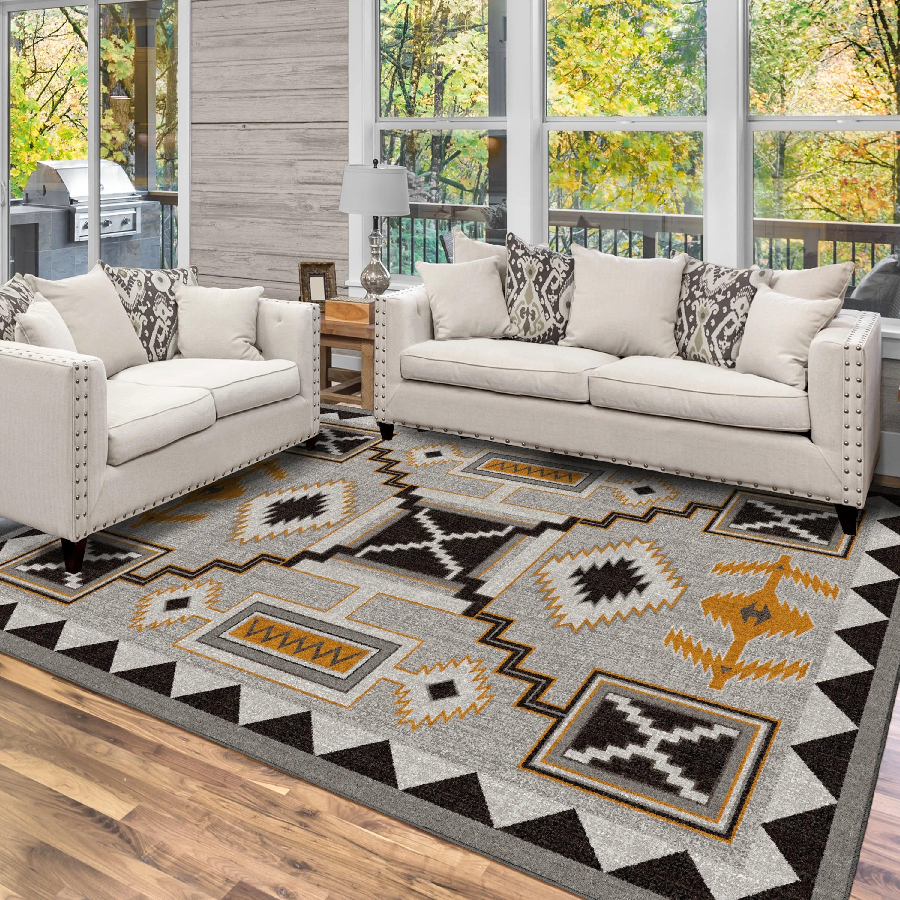 American made Grand Lodge Rain Maker Rug Collection - Blue Mountain Brands USA Home Decor