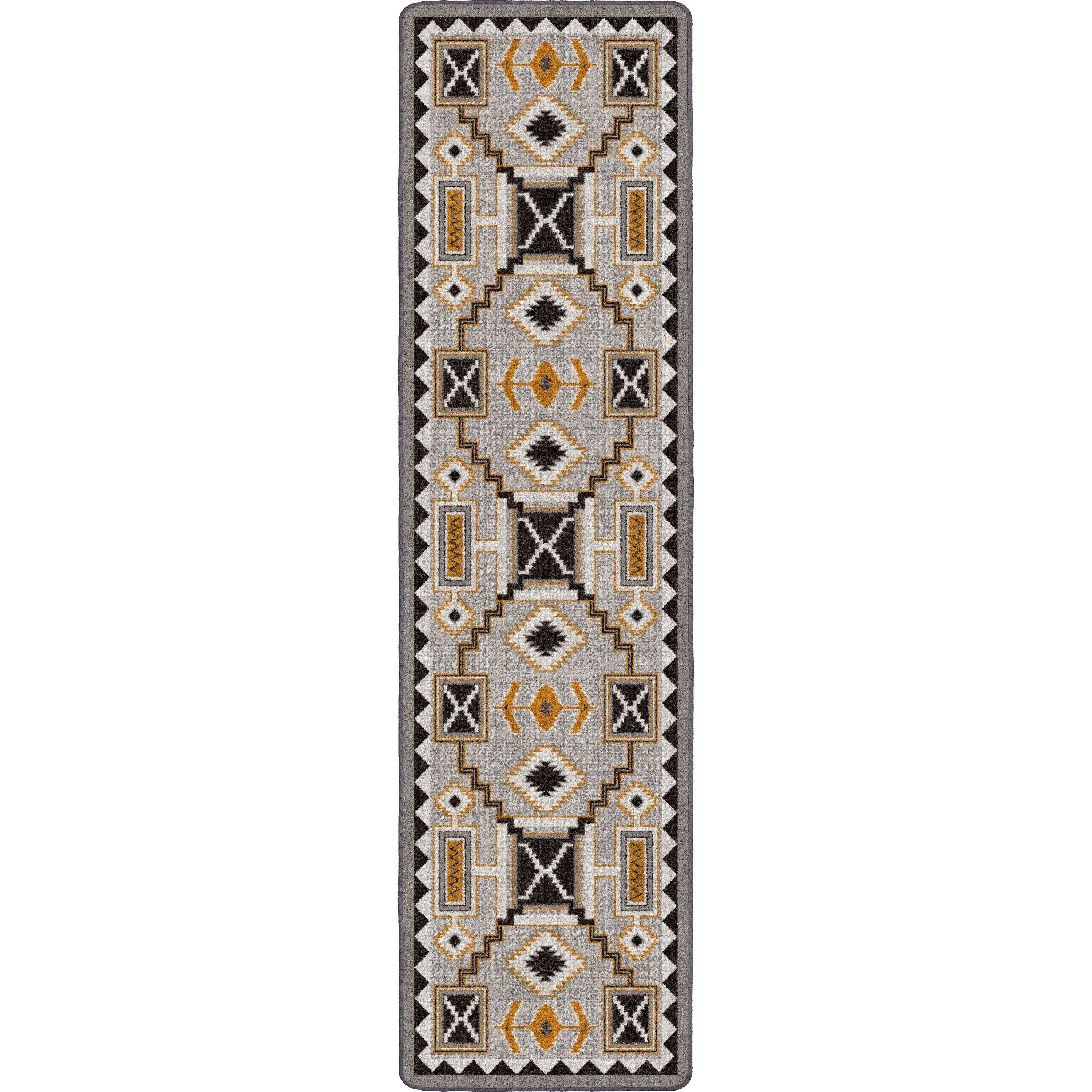 American made Grand Lodge Rain Maker Southwestern Floor Runner - Blue Mountain Brands USA Home Decor