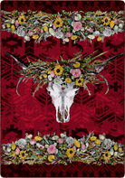 Hailey Floral & Skull Area Rugs made in the USA - Blue Mountain Brands USA Home Decor