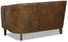 Halligan leather loveseat back - made in the USA - Blue Mountain Brands USA