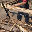 Hand stripping Cedar log - Your Western Decor