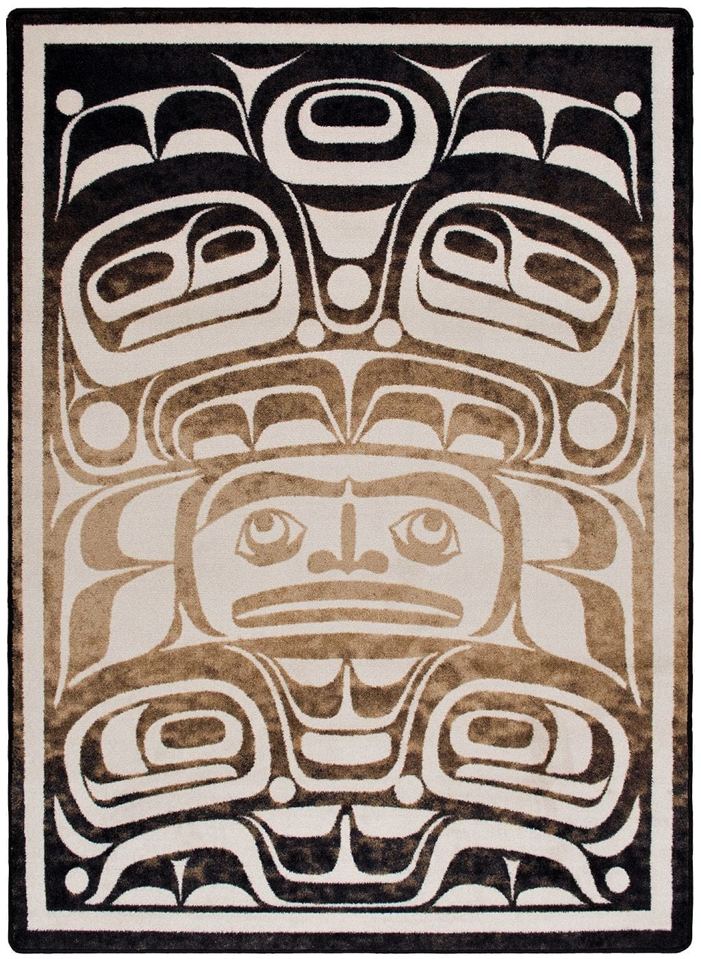 One Leather Rectangle 5'x8' Area Rug - Made in the USA - Your Western Decor