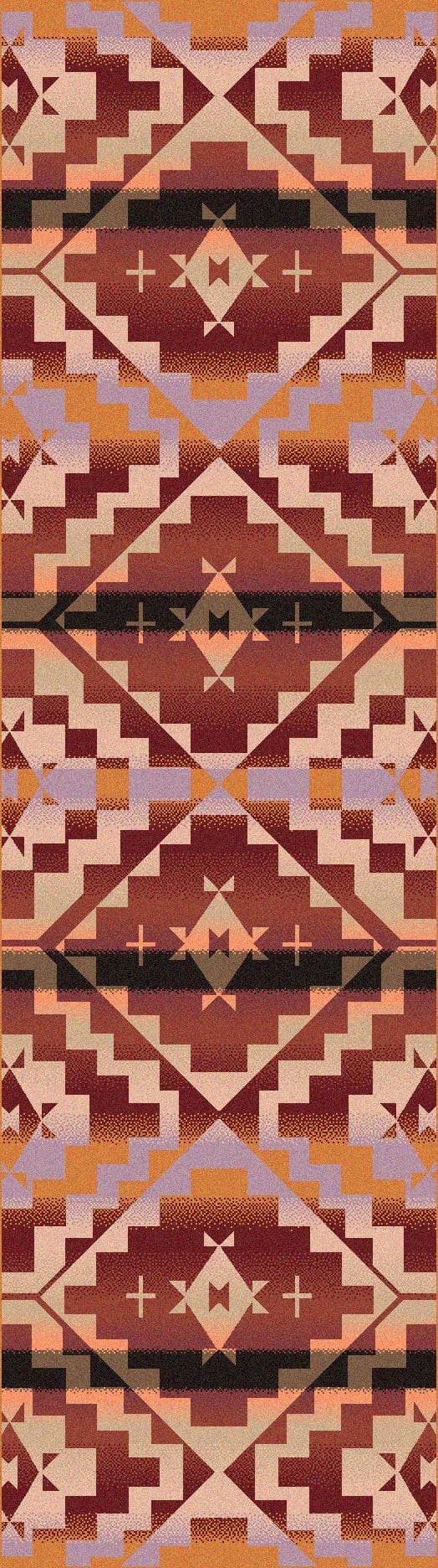 Life Path Fire Floor Runner made in the USA - Your Western Decor