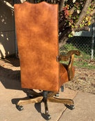 Southwestern office chair with Little Chief Joseph Fabric and leather made in the USA - Blue Mountain Brands USA
