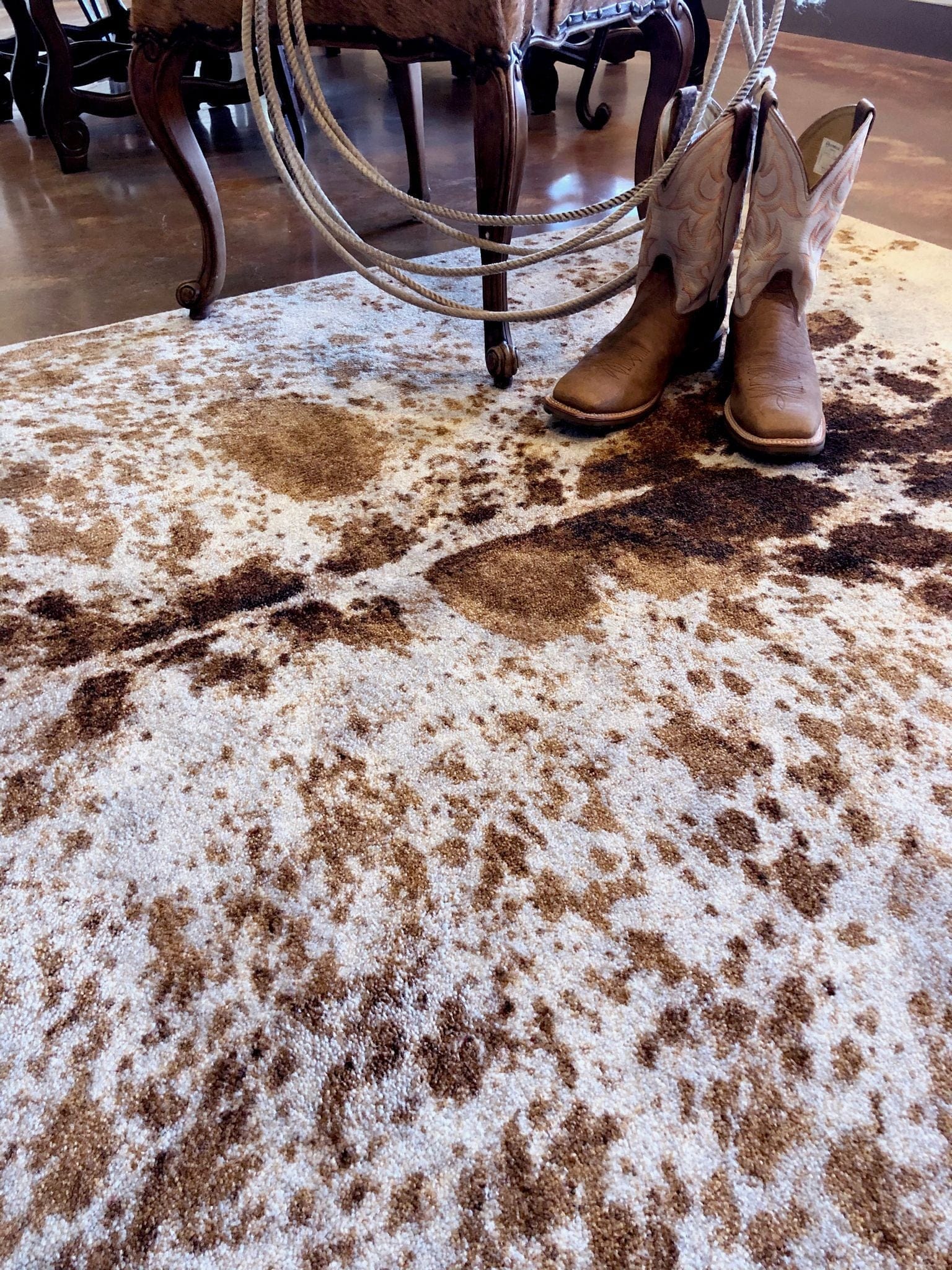 Longhorn Spotted Western Rugs - Made in the USA - Your Western Decor