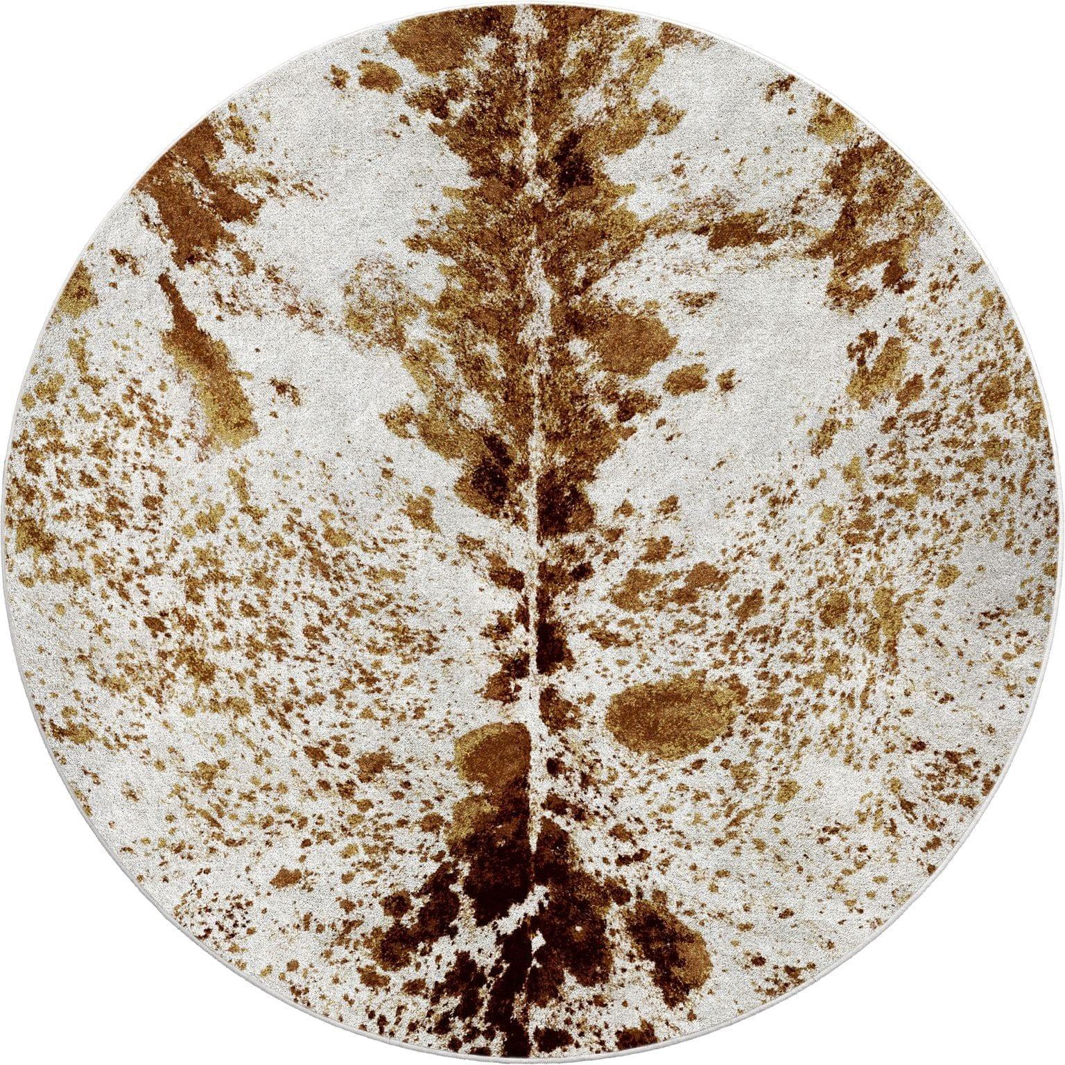 Longhorn Spotted Western Round Area Rug - Made in the USA - Your Western Decor