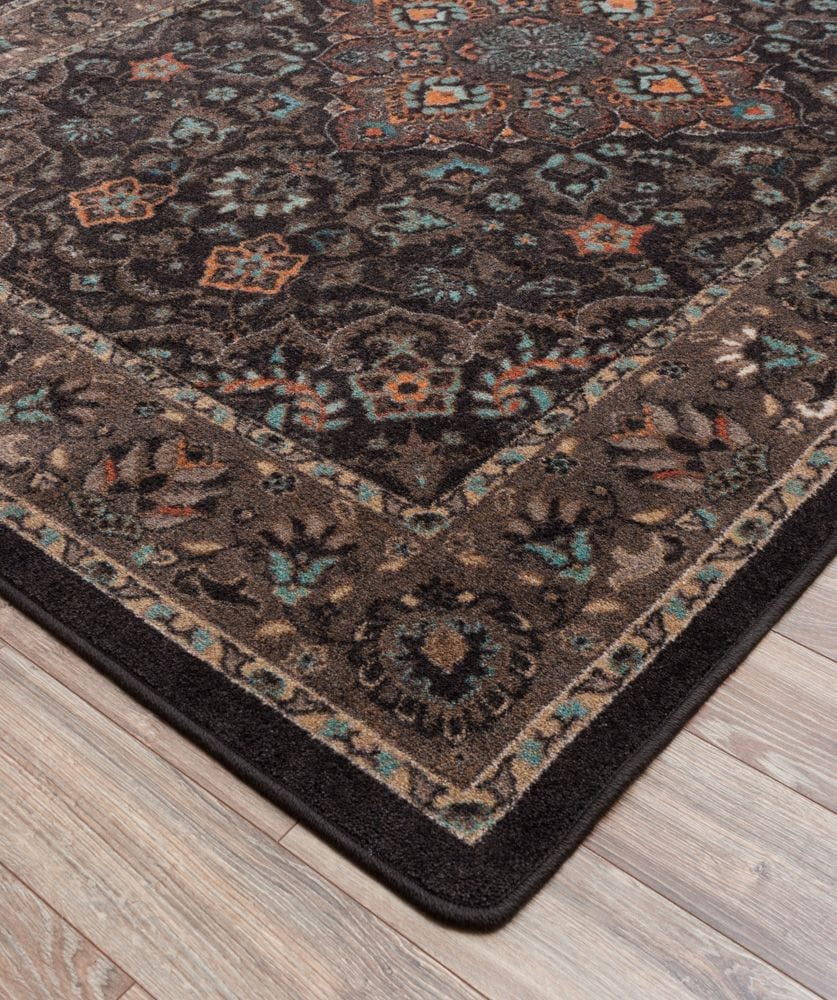 Montreal Electric Persia Area Rug Corner Detail - Made in the USA - Your Western Décor