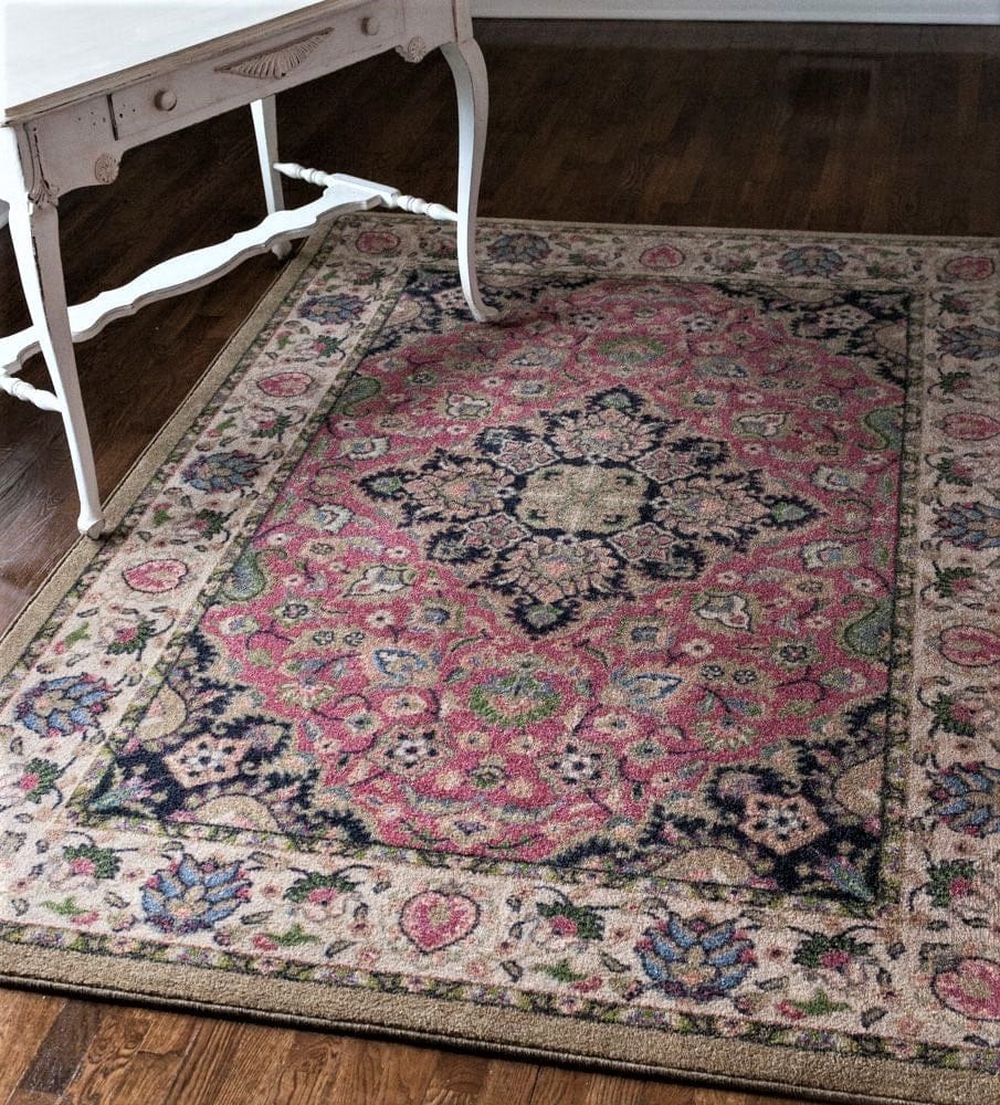 Montreal Persia Rose 5' x 8' Area Rug - Made in the USA - Your Western Decor