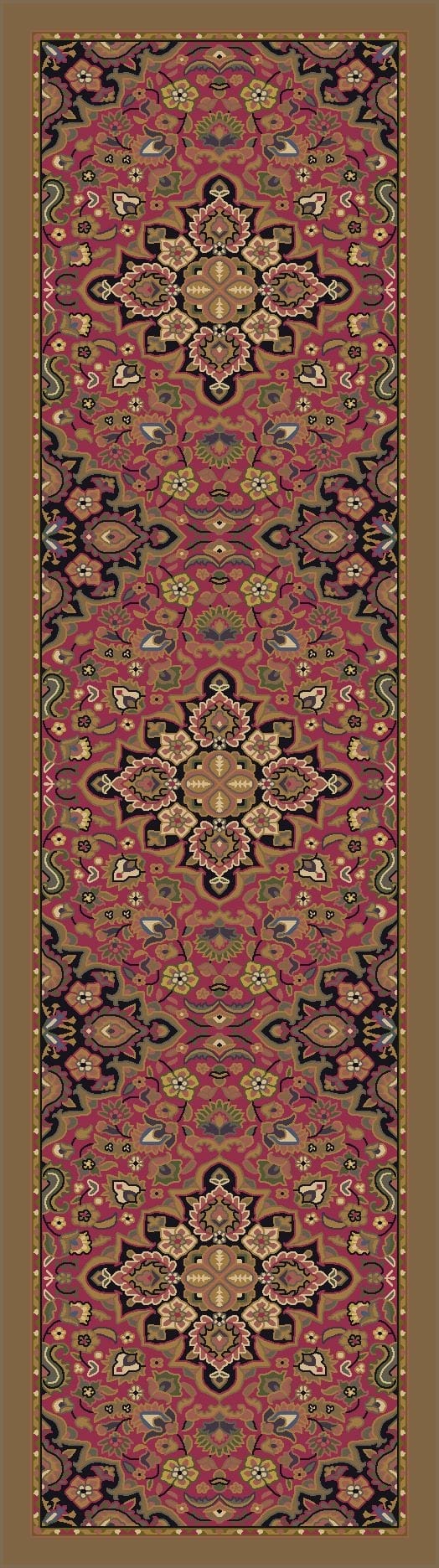 Montreal Persia Rose Floor Runner - Made in the USA - Your Western Decor