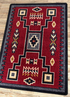Old Crow Red Area Rug made in the USA - Your Western Decor