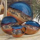 Open range horses western dinnerware made in the USA - Blue Mountain Brands