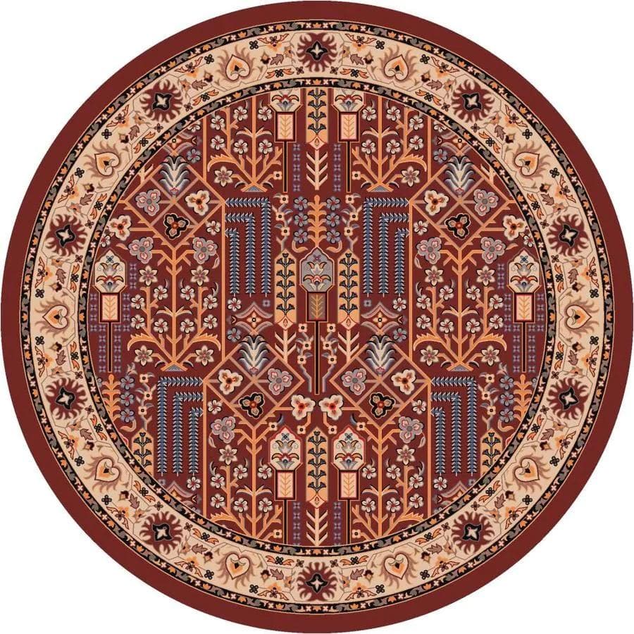 Colorful passage panache round area rug. Made in the USA. Your Western Decor