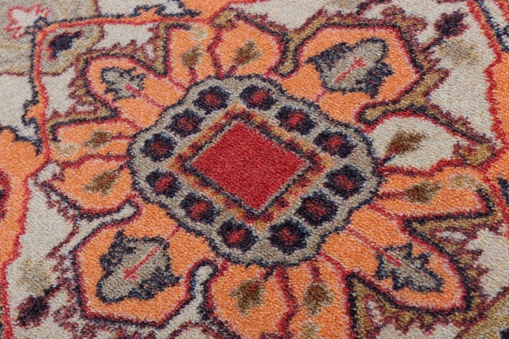 Persia Blaze Area Rug Carpet Detail - Your Western Decor