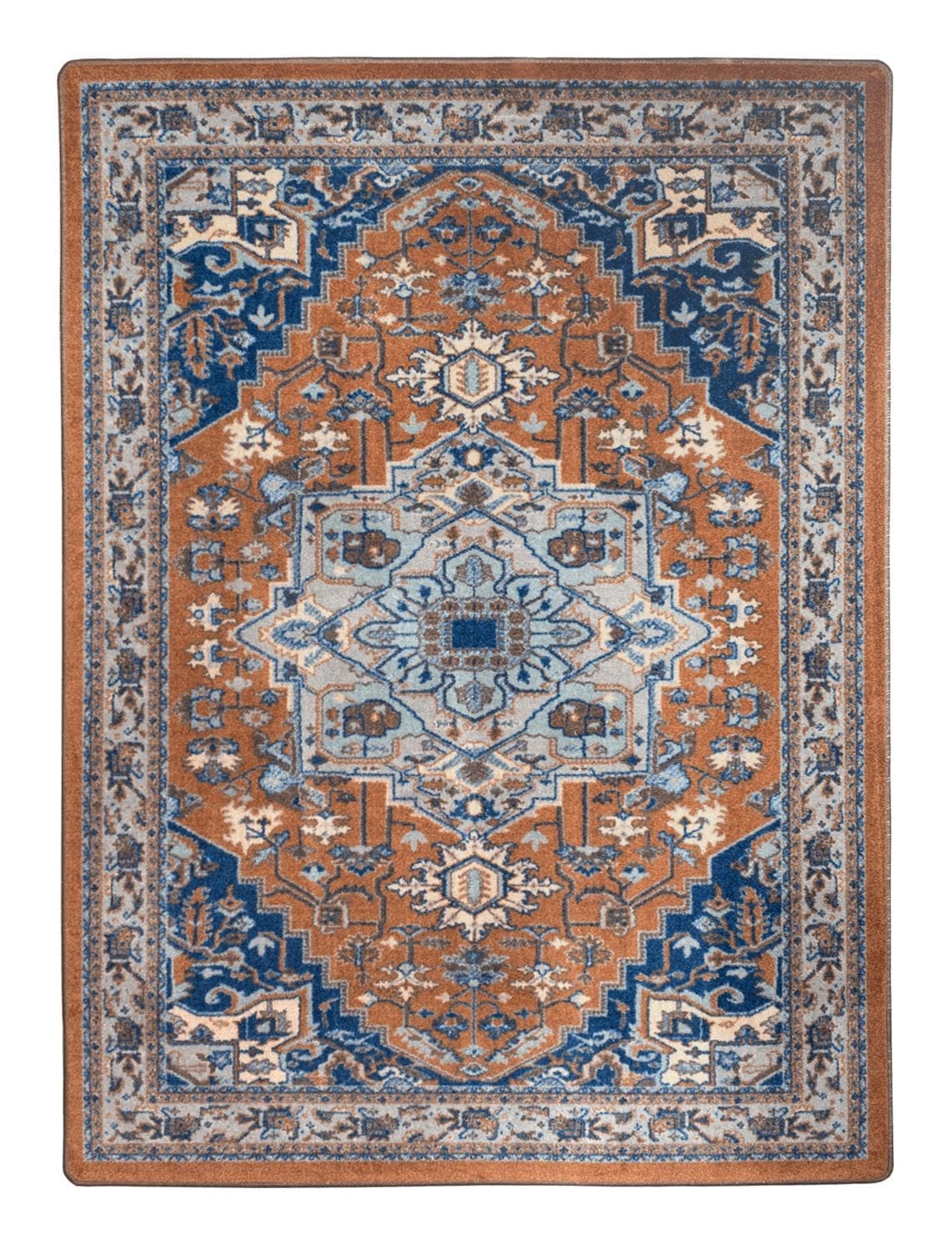 Persia Blue Caramel Area Rugs made in the USA - Your Western Decor, LLC