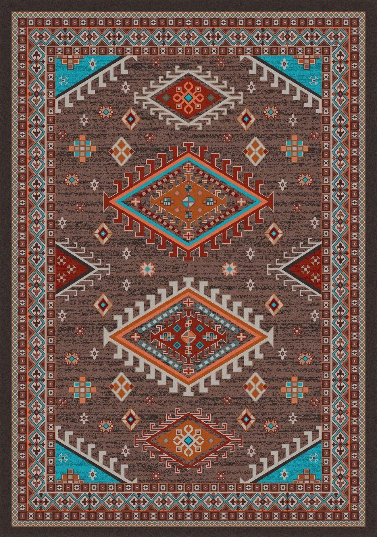 Persian Southwest Area Rug - Made in the USA - Your Western Decor, LLC