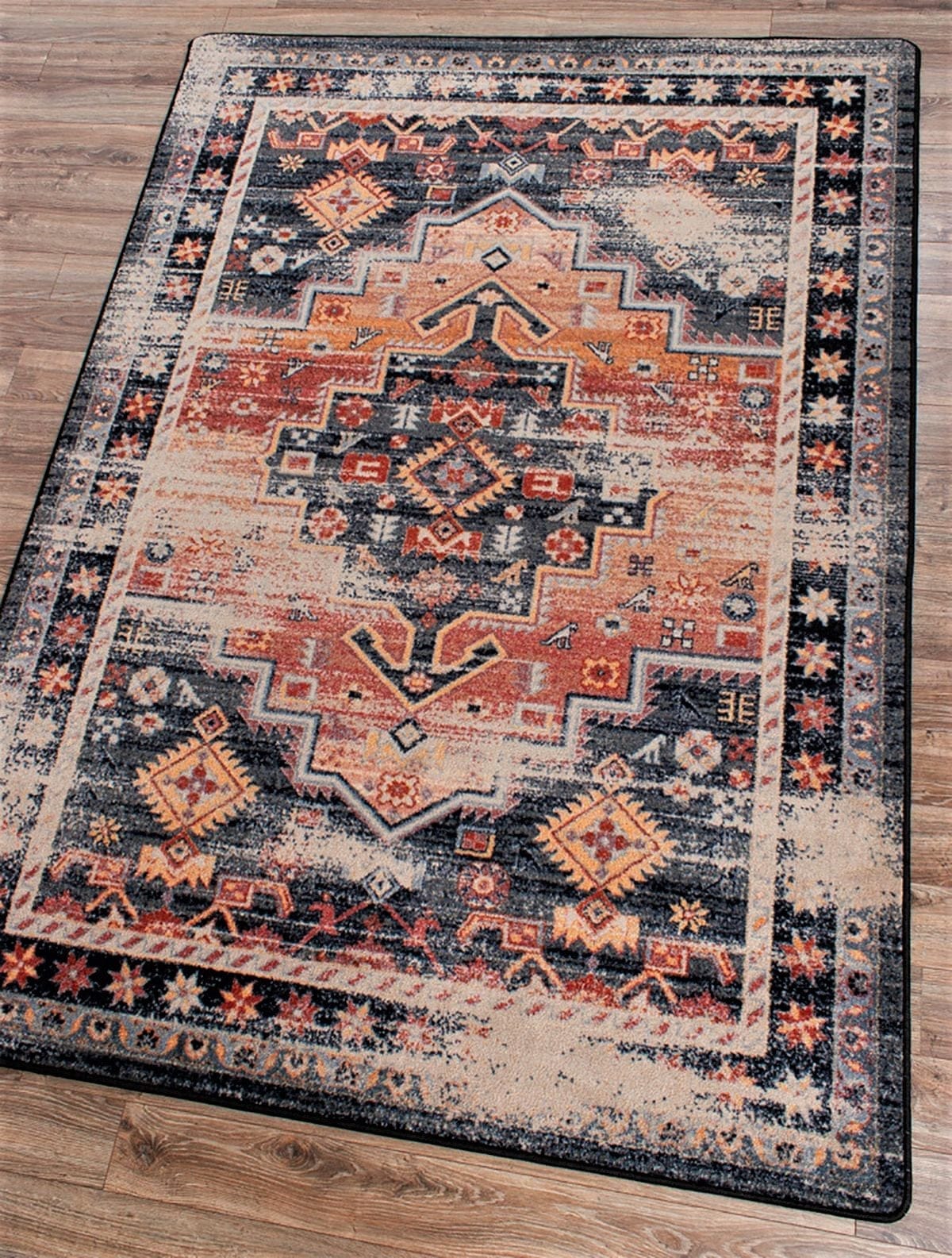 Persian Version Distressed Sunset Rugs - Your Western Decor, LLC
