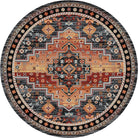 Persian Version 8' Round Area Rug - Made in the USA - Your Western Decor , LLC