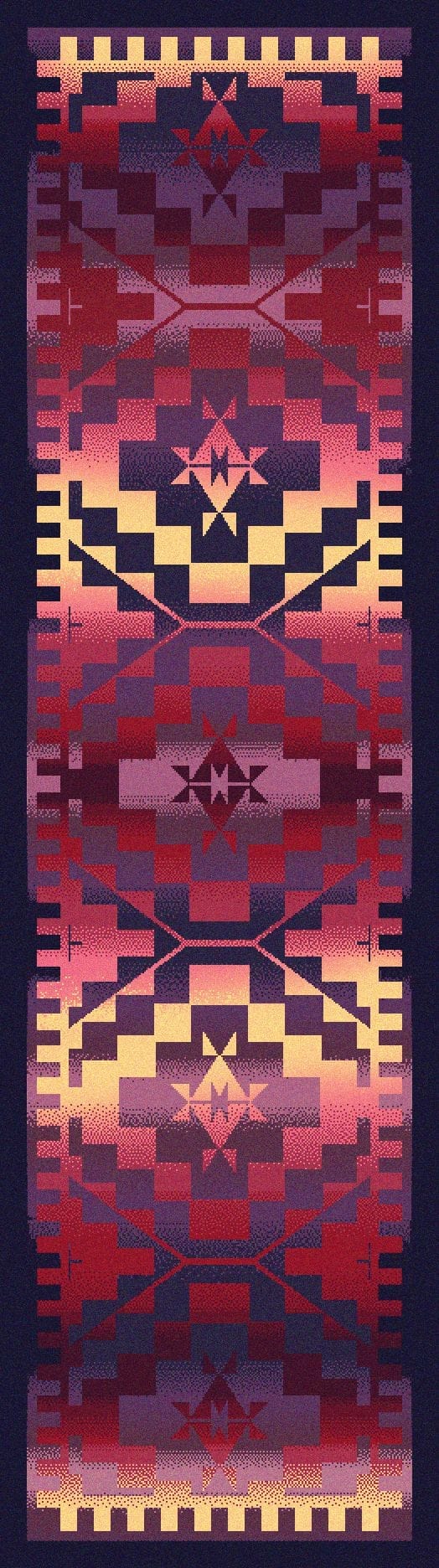 Rainbow Blanket Southwest Floor Runner - Made in the USA - Your Western Decor