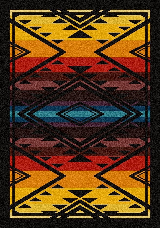 Rainbow Rainmaker Colorful Rugs 3'x4' - Made in the USA - Your Western Decor