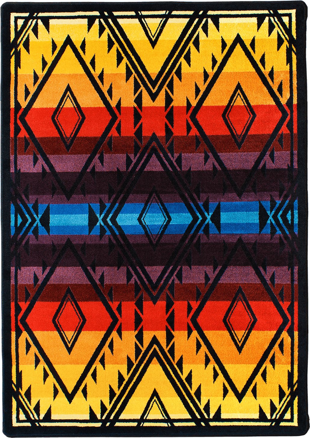 Rainbow Rainmaker Colorful Rugs 5'x8' - Made in the USA - Your Western Decor