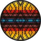 Rainbow Rainmaker Colorful 8' Round Rugs - Made in the USA - Your Western Decor