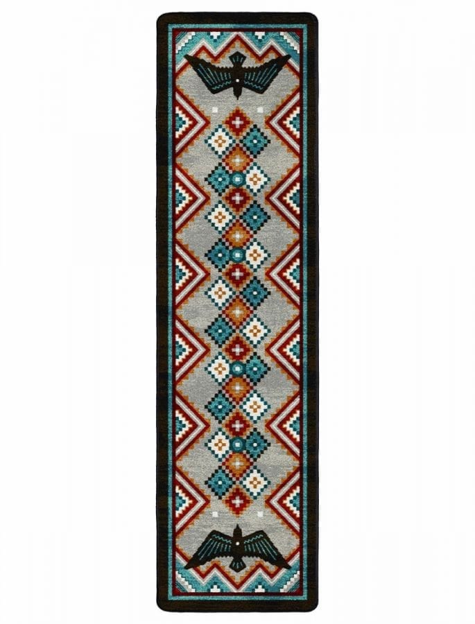 Raven Dance Colorful Southwestern Floor Runner - Your Western Decor
