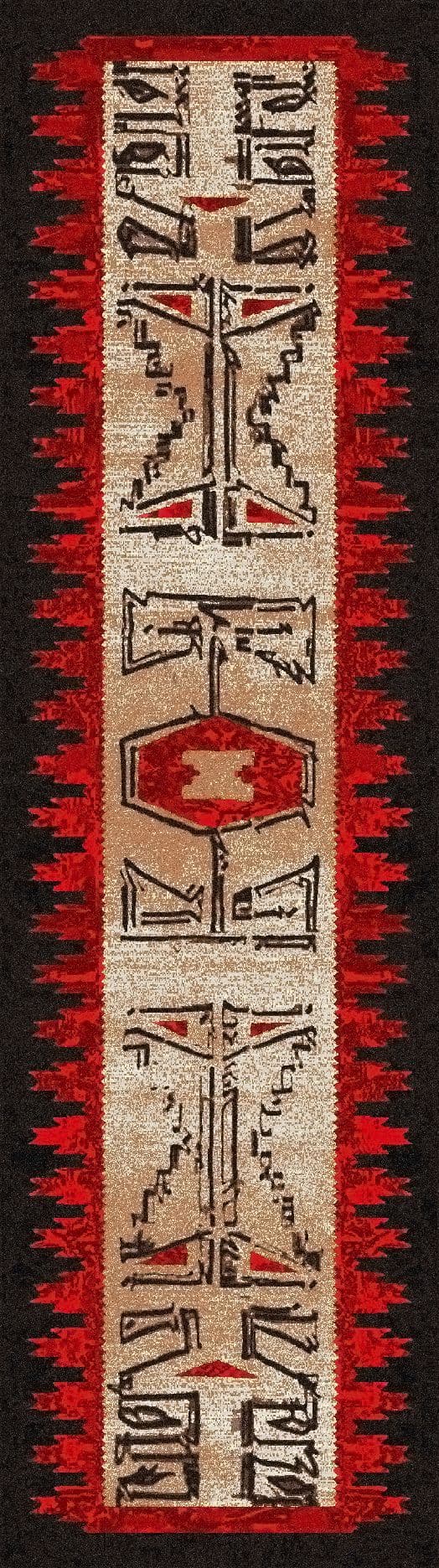Red, Black & Beige Area Rugs - Your Western Decor, LLC