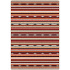 Remington Multi Red Stripe Area Rugs made in the USA - Your Western Decor