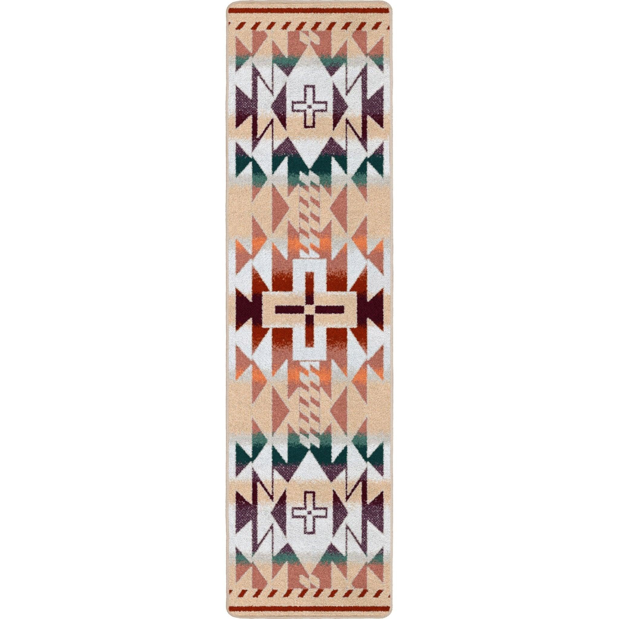 Rustic Cross Southwestern Floor Runner - Your Western Decor