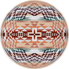Rustic Cross Southwest Round Area Rug - Your Western Decor