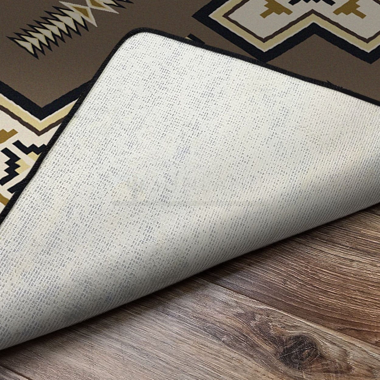 Saint Cross Taupe Rugs & Runners backing - American Made - Your Western Decor