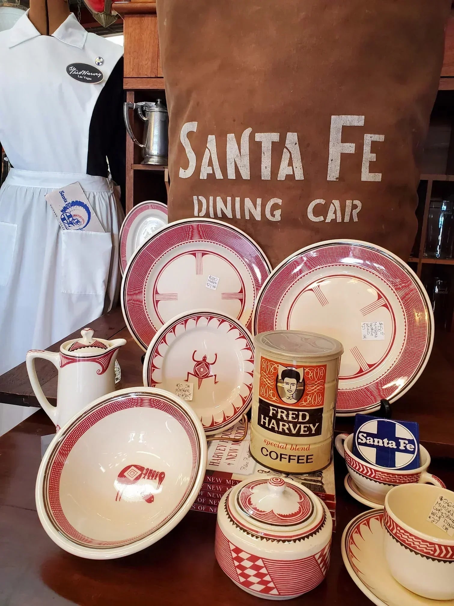 Santa Fe Dining Car Mimbreno Dinnerware Fed Harvey Coffee - Your Western Decor