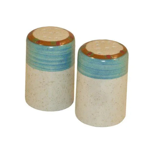 Hand painted sedona salt and pepper shaker set. Handmade in the USA - Blue Mountain Brands USA