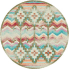 Distressed Shake Your Shawl 8' Round Area Rug - Made in the USA - Your Western Decor