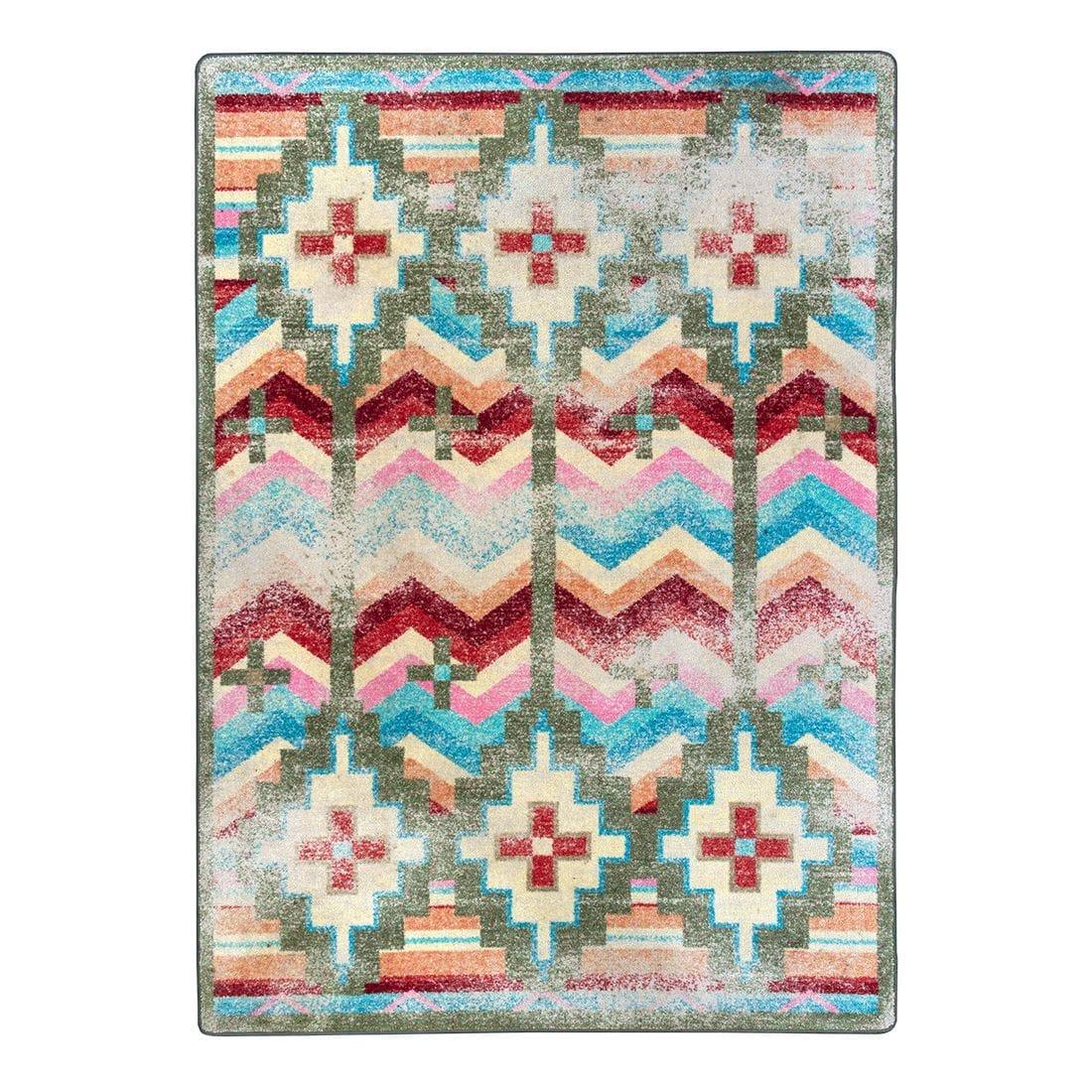 Distressed Shake Your Shawl 5'x8' Area Rug - Made in the USA - Your Western Decor