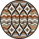 Shake Your Shawl Round Area Rug Southwest Harvest - Made in the USA - Your Western Decor