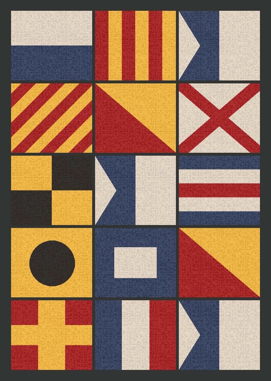 Signal Art Area Rug Multi Color 5' x 8' - Made in the USA - Your Western Decor