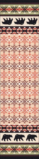 Strolling Black Bears Floor Runner made in the USA - Your Western Decor