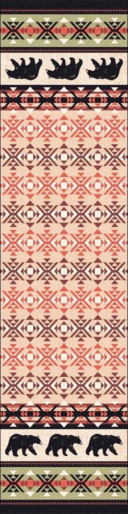 Strolling Black Bears Floor Runner made in the USA - Your Western Decor