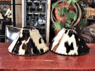 Handmade 18" Tri Color Cowhide Lamp Shades - Blue Mountain Brands USA
