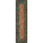 Tooled Floral Western Floor Runner made in the USA - Blue Mountain Brands Home Decor