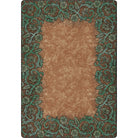 Tooled Floral Western Rug - American made rugs - Blue Mountain Brands USA Home Decor