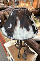Handmade 15" Tri Color Cowhide Lamp Shade - Blue Mountain Brands USA