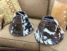 Handmade 12" & 15" Tri Color Cowhide Lamp Shades- Your Western Decor - Blue Mountain Brands USA