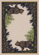 Twin Bears Lodge Area Rugs - Made in the USA - Your Western Decor, LLC