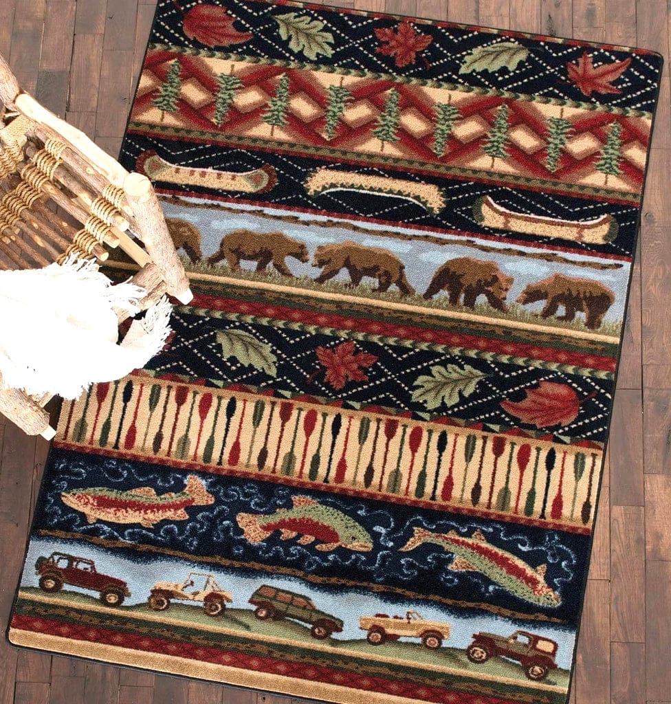 Wilderness Trek Multi Color Area Rugs & Runners - Your Western Decor