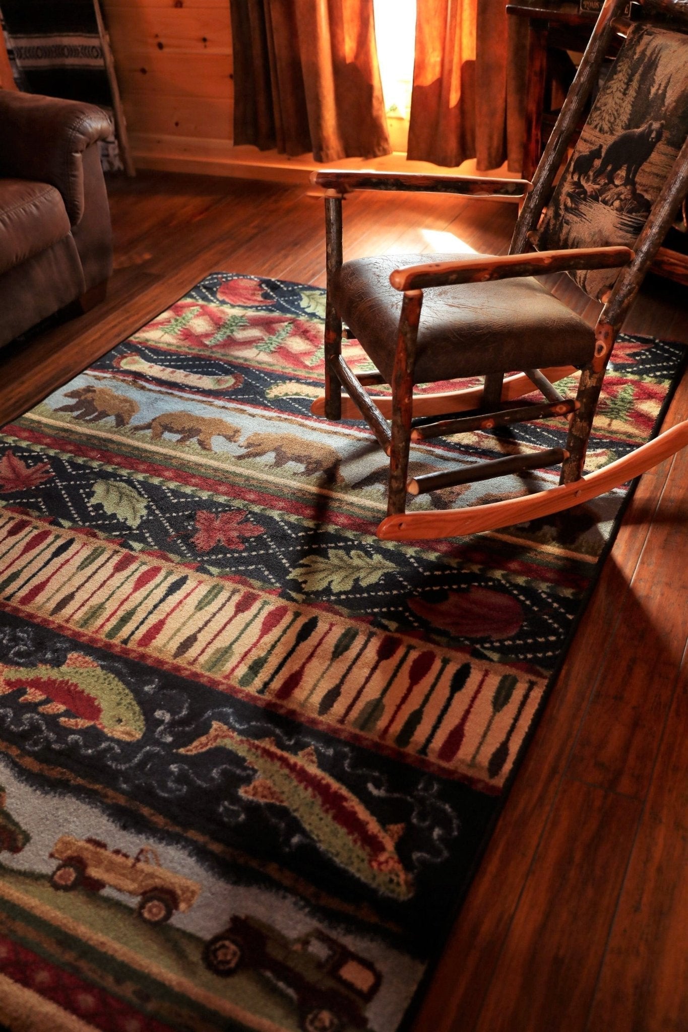 Wilderness Trek Multi Color Lodge Area Rugs - Made in the USA - Your Western Decor, LLC