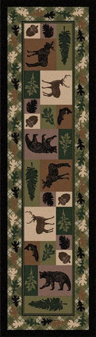 Wildlife Retreat Floor Runner - Made in the USA - Your Western Decor, LLC
