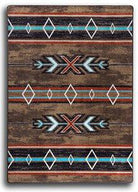 X's & Diamonds Southwestern Area Rugs - Made in the USA - Blue Mountain Brands USA Home Decor