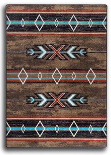 X's & Diamonds Southwestern Area Rugs - Made in the USA - Blue Mountain Brands USA Home Decor
